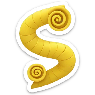 yellow spiral sticker