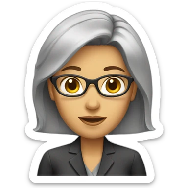 Female journalist sticker