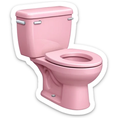 babypink toilet sticker