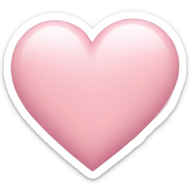 pastel pink heart sticker