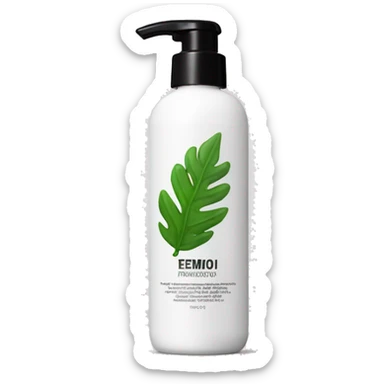 leave-in conditioner bottle with label sticker