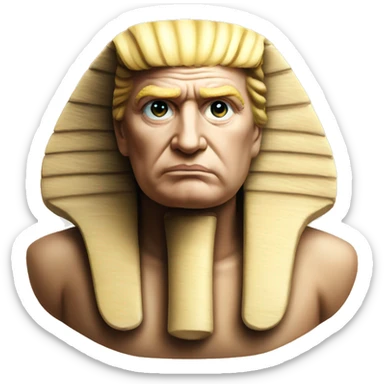 Donald trump head as a sphinx sticker