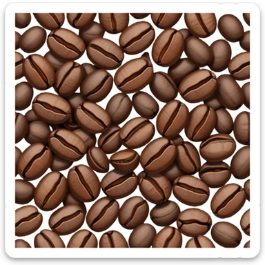 Coffee beans sticker