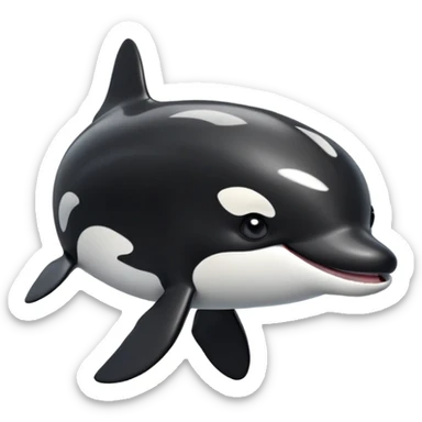 cinematic-comical-orca-portrait-emoji,-head-tilted-dramatically-with-an-exaggeratedly-shocked-expression,-featuring-a-sleek-black-and-white-body-with-wide,-comically-expressive-eyes-full-of-playful-disbelief-and-animated-flippers,-simple sticker