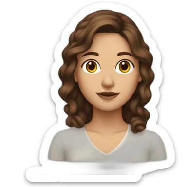 viana toorajmehr with brownhair sticker