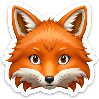 fox only face lowing solid [color] pupils, no iris sticker