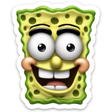 spongebob disgusted sticker