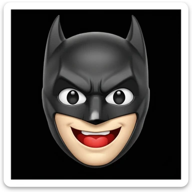 Batman emoji with heart eyes  sticker