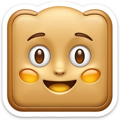 Create an emoji-style illustration of a tequeño, a traditional Venezuelan snack. It should look like a small, golden-brown, fried cheese stick with a smooth, slightly crispy exterior. Match modern emoji aesthetics sticker