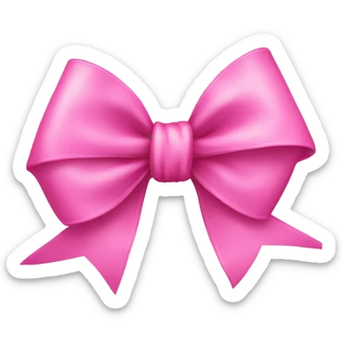 pink bow sticker