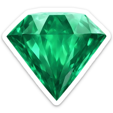 Green 3D Diamond sticker
