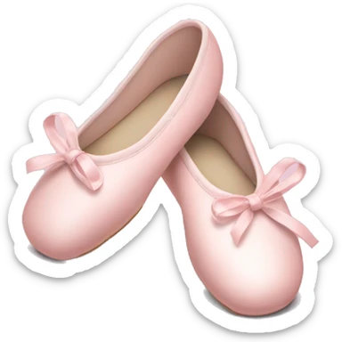 Pale pink ballet shoes sticker