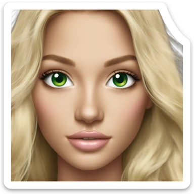 Photo of victoria secret model blonde green eyes  sticker