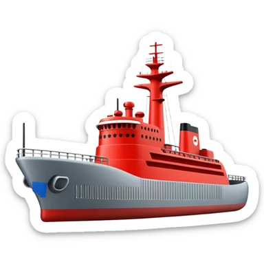 generate a very realistic anti-submarine ship sticker