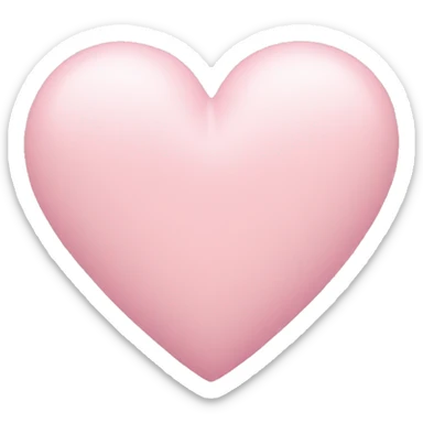 pastel pink heart sticker
