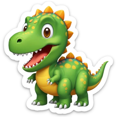 Emoji dinosaurs sticker