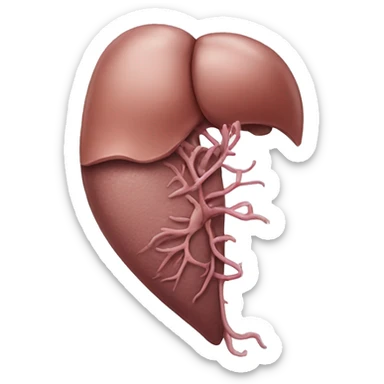 Liver anatomy  sticker