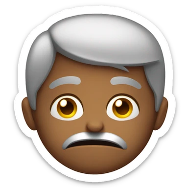 eyebrow raising emoji mixed with gasp emoji sticker