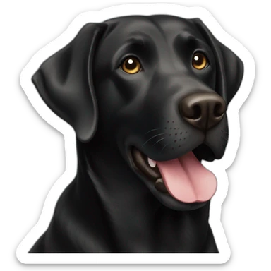 Black Labrador retriever sticker