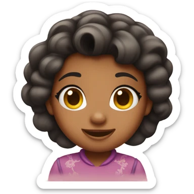 Girl at disneyland sticker