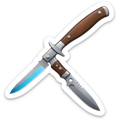 Buying  a knife sticker