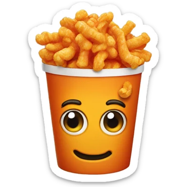 Cheetos popcorn sticker