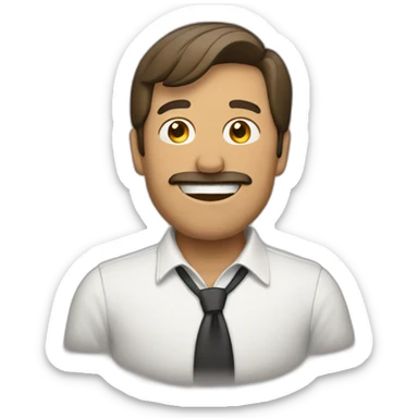 Hombre callando  sticker