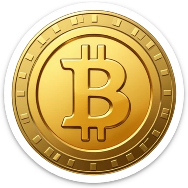 make a golden crypto bitcoin coin sticker