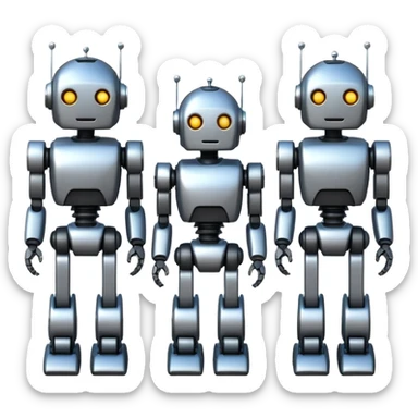 Create an AI generated robots sticker