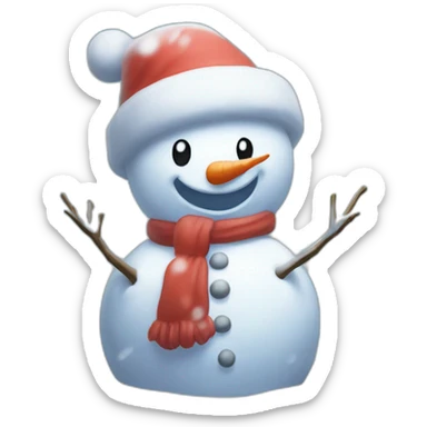 Snowman Statue Epic Mystery Legendary NewYear PokemonTheme Pokeball Snowfall Snowballs sticker