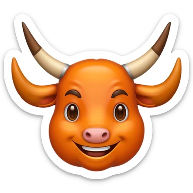 Longhorn emoji  sticker