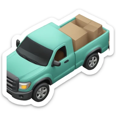 pick up truck and AR in bed sticker