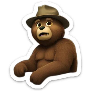 smokey bear make vidio sticker