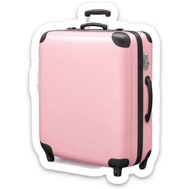 Light pink suit case  sticker