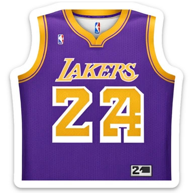 los angeles lakers jersey sticker