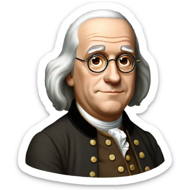 Benjamin Franklin sticker