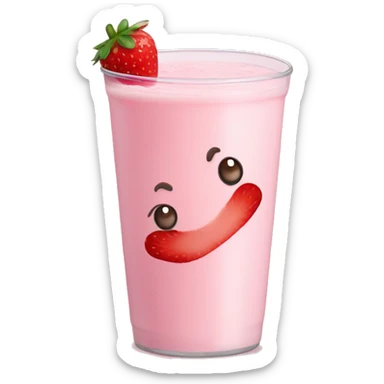 strawberry milk sticker