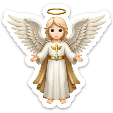 biblical angel emblem 6 wings sticker