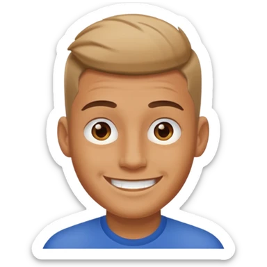 Man with short fade sticker