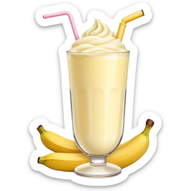 Banana milk shake sticker