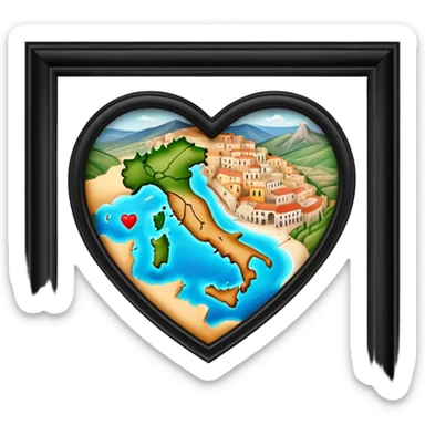 Heart of Italy sticker