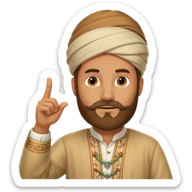 Taliban pointing up to god sticker