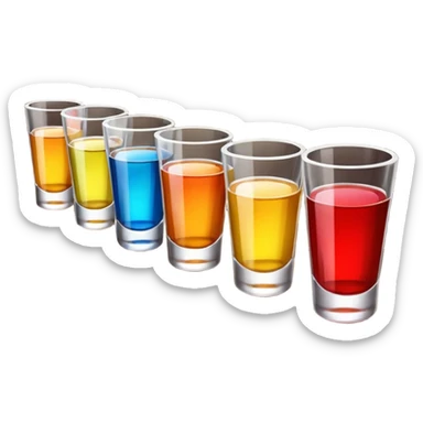 Alcohol shots sticker