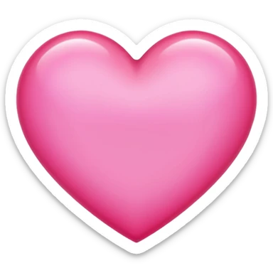 A glowing pink heart. Make it glow like crazy. Very bright and intense. More glow. Illuminated by a very bright light bring it sticker