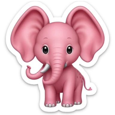 Strawberry elephant sticker