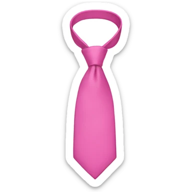 pink tie  sticker