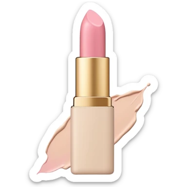 pastel beige and pink palette, lipstick mark on rim, soft grain texture, minimal flat design, no background, cozy pinterest vibe sticker