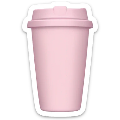 Light pink tumbler without face with name “יוליה״ in hebrew sticker