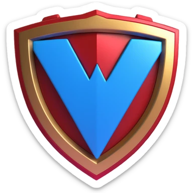 3D emoji-style alphabet letter A with metallic finish, Avengers logo inspiration, glowing blue arc reactor at center, shield-like subtle textures, red and gold accents, compact cute glossy high-tech sticker