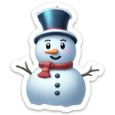 Snowman Statue Epic Mystery Legendary NewYear PokemonTheme Pokeball Snowfall Snowballs sticker